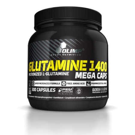 Olimp L-Glutamine Mega Caps 1400, Dose, 300 Caps