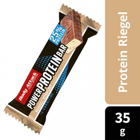 Body Attack Power Protein Bar - 24 x 35g Riegel