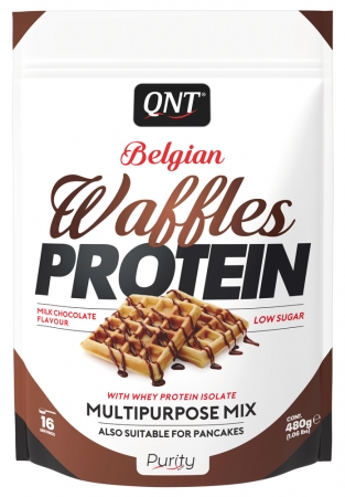 QNT Belgian Waffles Protein 480g Beutel